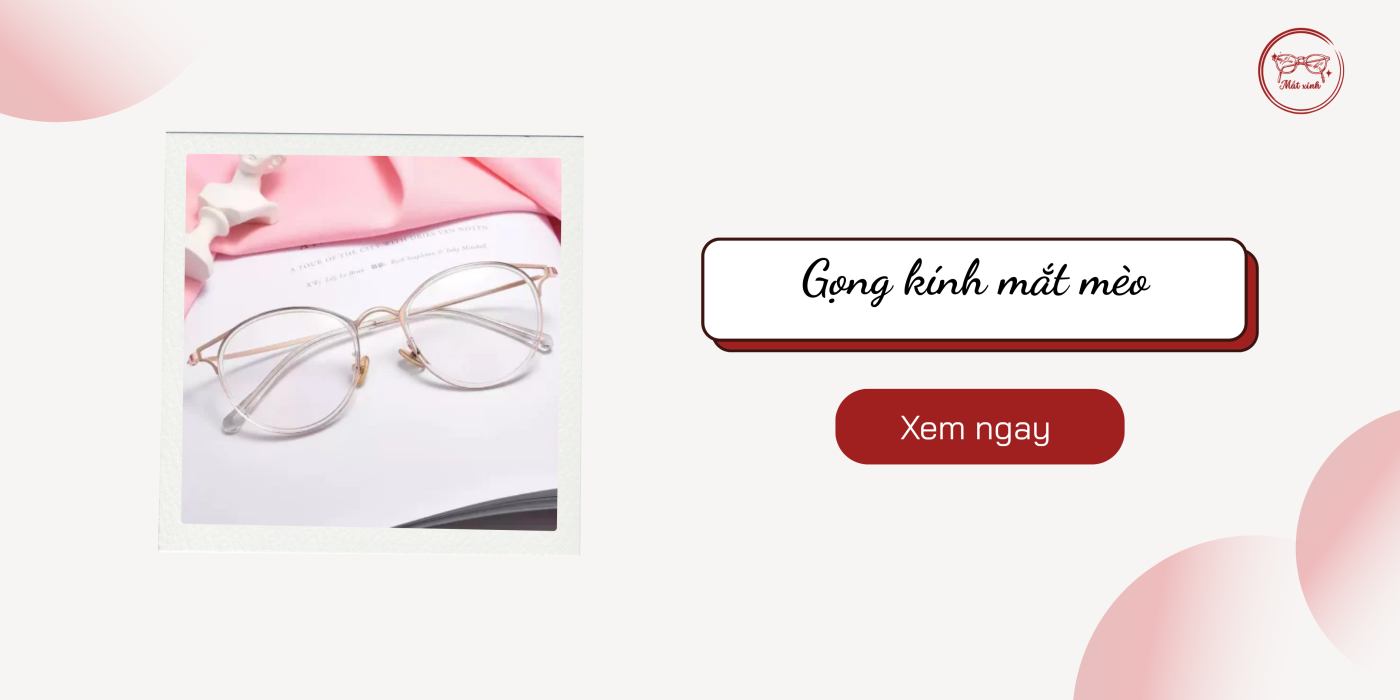 Gọng kính mắt mèo